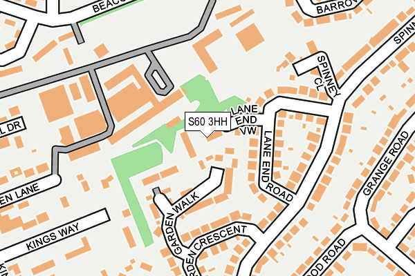 S60 3HH map - OS OpenMap – Local (Ordnance Survey)