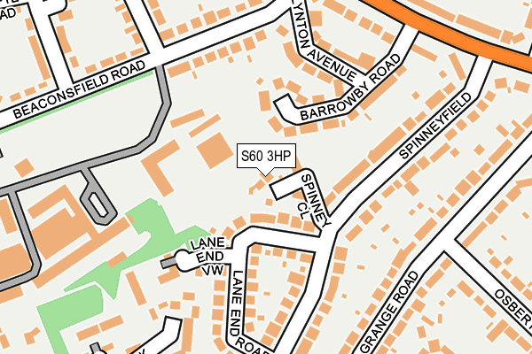 S60 3HP map - OS OpenMap – Local (Ordnance Survey)