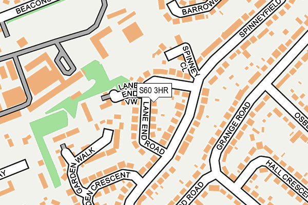 S60 3HR map - OS OpenMap – Local (Ordnance Survey)