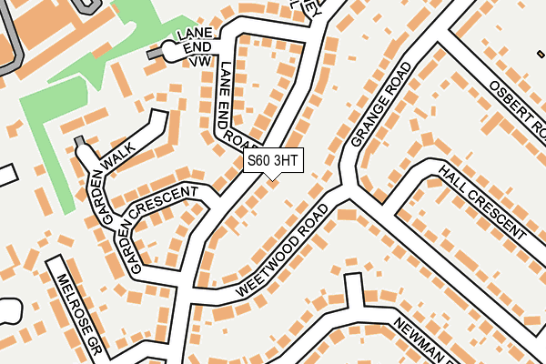 S60 3HT map - OS OpenMap – Local (Ordnance Survey)