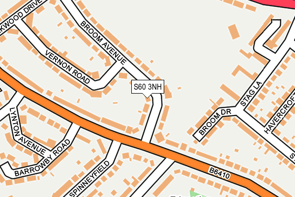S60 3NH map - OS OpenMap – Local (Ordnance Survey)
