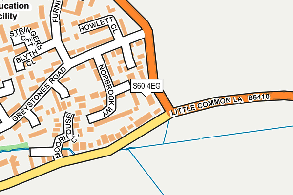 S60 4EG map - OS OpenMap – Local (Ordnance Survey)