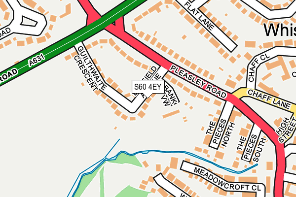 S60 4EY map - OS OpenMap – Local (Ordnance Survey)