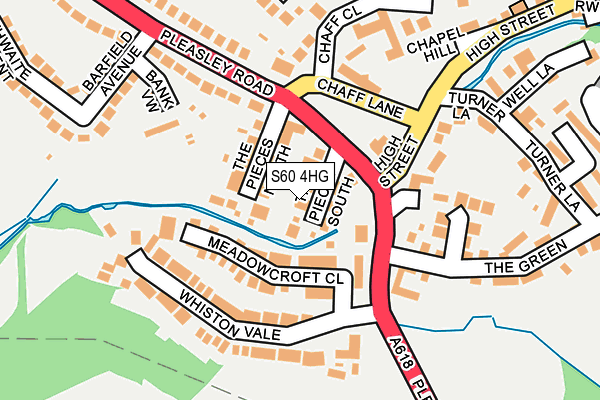 S60 4HG map - OS OpenMap – Local (Ordnance Survey)