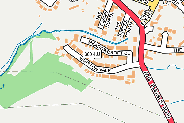 S60 4JJ map - OS OpenMap – Local (Ordnance Survey)