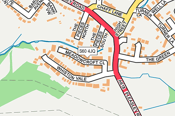S60 4JQ map - OS OpenMap – Local (Ordnance Survey)