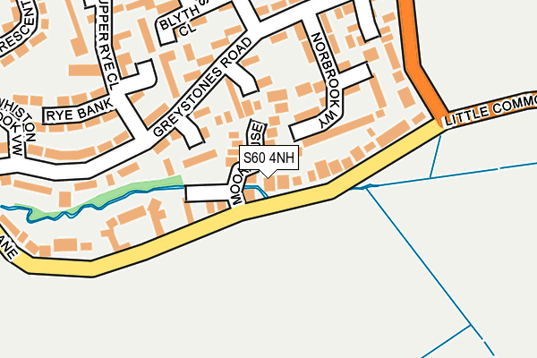 S60 4NH map - OS OpenMap – Local (Ordnance Survey)