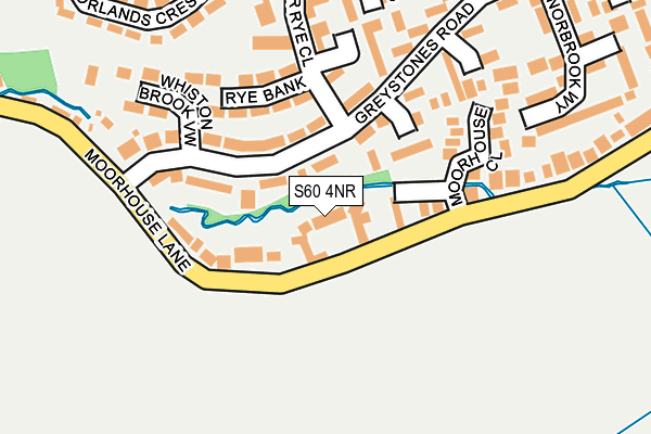 S60 4NR map - OS OpenMap – Local (Ordnance Survey)