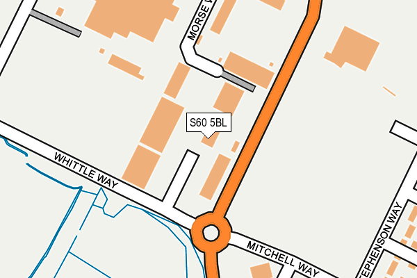 S60 5BL map - OS OpenMap – Local (Ordnance Survey)