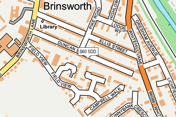 S60 5DD map - OS OpenMap – Local (Ordnance Survey)