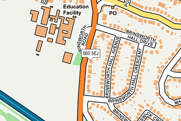S60 5EJ map - OS OpenMap – Local (Ordnance Survey)