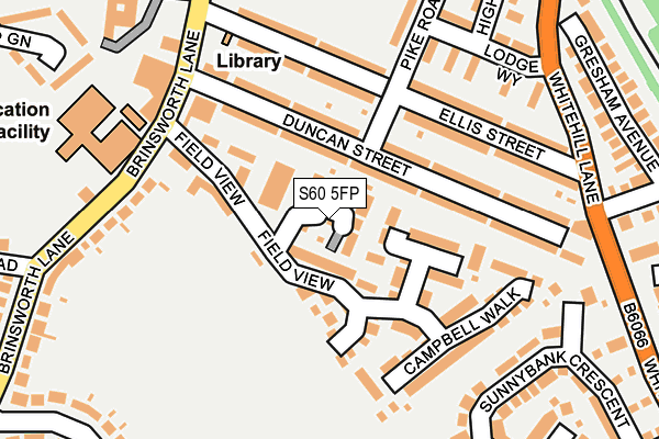 S60 5FP map - OS OpenMap – Local (Ordnance Survey)