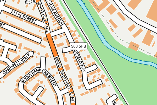 S60 5HB map - OS OpenMap – Local (Ordnance Survey)