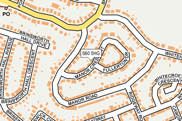 S60 5HG map - OS OpenMap – Local (Ordnance Survey)