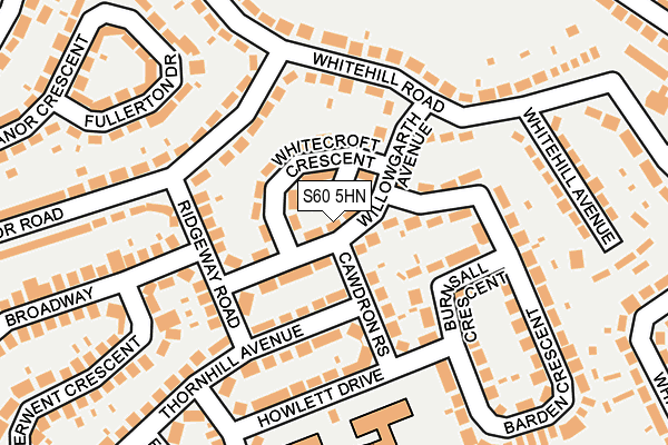 S60 5HN map - OS OpenMap – Local (Ordnance Survey)
