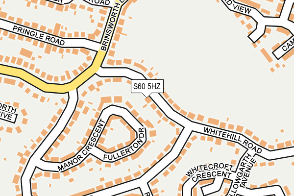 S60 5HZ map - OS OpenMap – Local (Ordnance Survey)