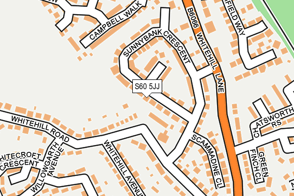 S60 5JJ map - OS OpenMap – Local (Ordnance Survey)