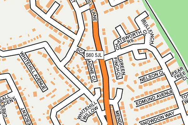 S60 5JL map - OS OpenMap – Local (Ordnance Survey)