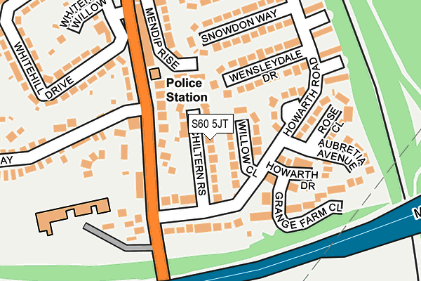 S60 5JT map - OS OpenMap – Local (Ordnance Survey)