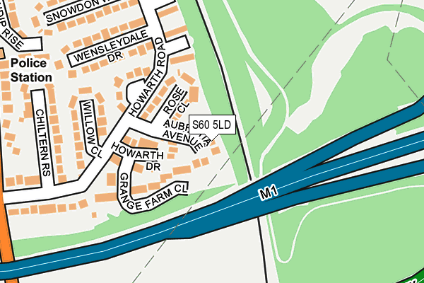 S60 5LD map - OS OpenMap – Local (Ordnance Survey)