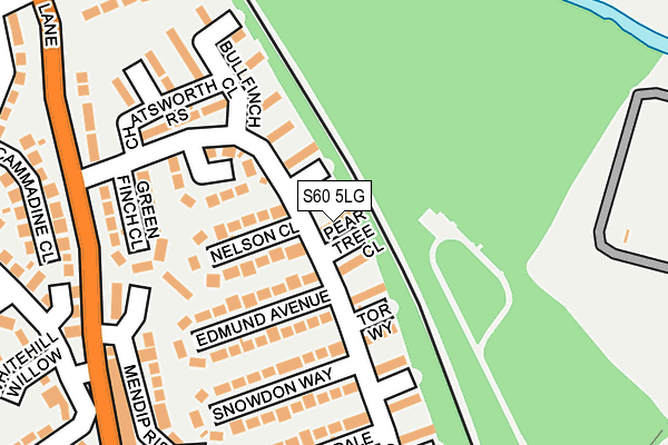 S60 5LG map - OS OpenMap – Local (Ordnance Survey)