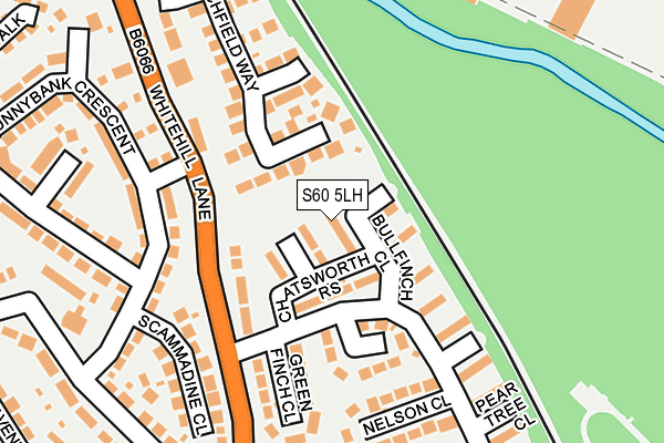 S60 5LH map - OS OpenMap – Local (Ordnance Survey)