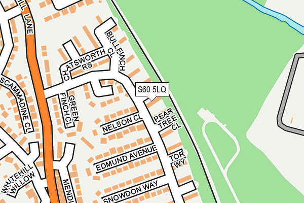 S60 5LQ map - OS OpenMap – Local (Ordnance Survey)