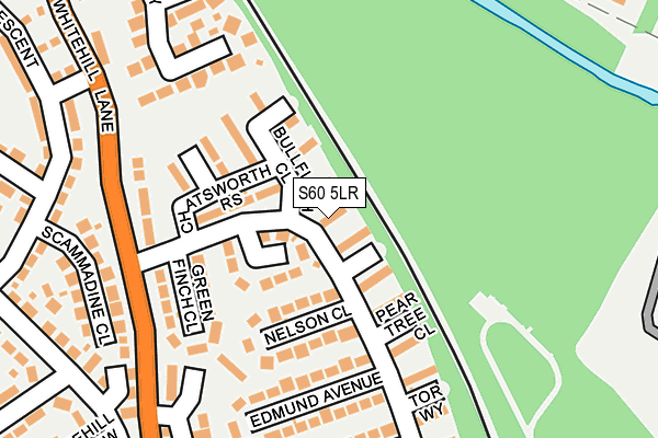 S60 5LR map - OS OpenMap – Local (Ordnance Survey)