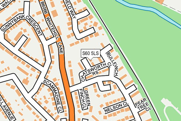 S60 5LS map - OS OpenMap – Local (Ordnance Survey)