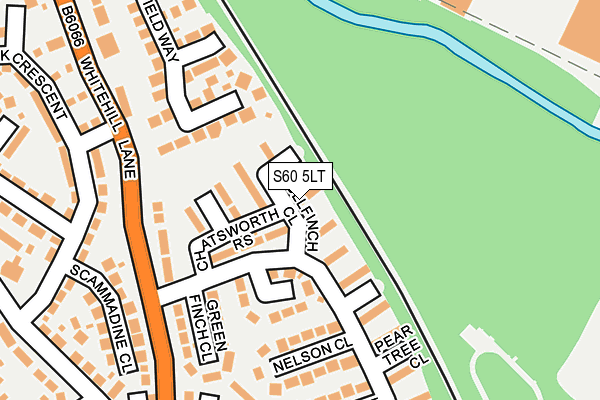 S60 5LT map - OS OpenMap – Local (Ordnance Survey)