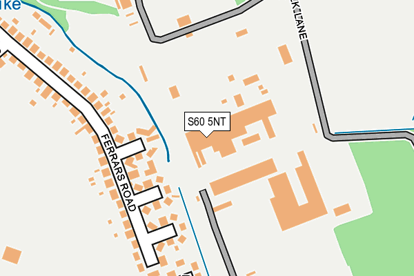 S60 5NT map - OS OpenMap – Local (Ordnance Survey)