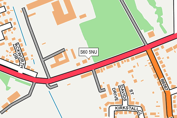 S60 5NU map - OS OpenMap – Local (Ordnance Survey)