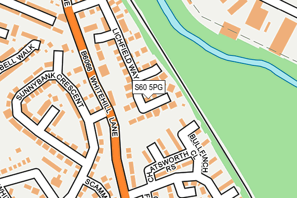 S60 5PG map - OS OpenMap – Local (Ordnance Survey)