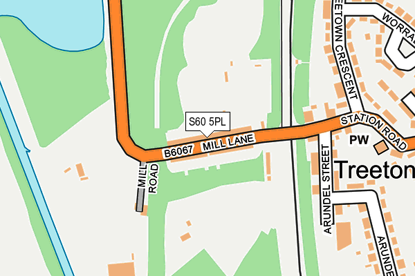 S60 5PL map - OS OpenMap – Local (Ordnance Survey)