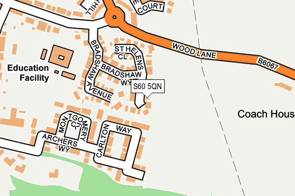 S60 5QN map - OS OpenMap – Local (Ordnance Survey)