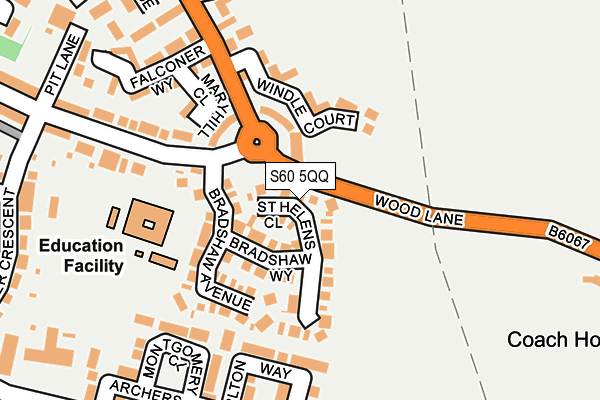 S60 5QQ map - OS OpenMap – Local (Ordnance Survey)