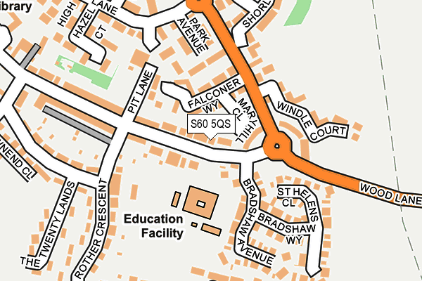 S60 5QS map - OS OpenMap – Local (Ordnance Survey)