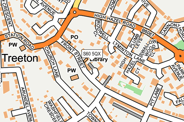 S60 5QX map - OS OpenMap – Local (Ordnance Survey)