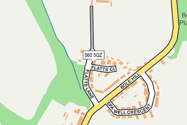 S60 5QZ map - OS OpenMap – Local (Ordnance Survey)