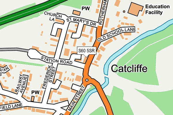 S60 5SR map - OS OpenMap – Local (Ordnance Survey)