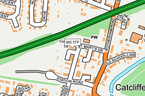 S60 5TP map - OS OpenMap – Local (Ordnance Survey)