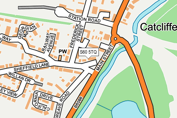 S60 5TQ map - OS OpenMap – Local (Ordnance Survey)