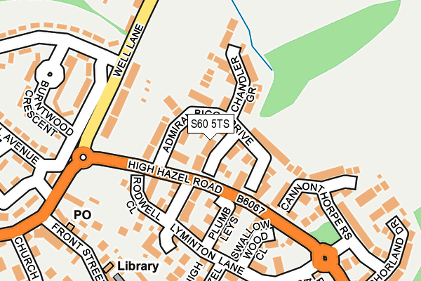 S60 5TS map - OS OpenMap – Local (Ordnance Survey)