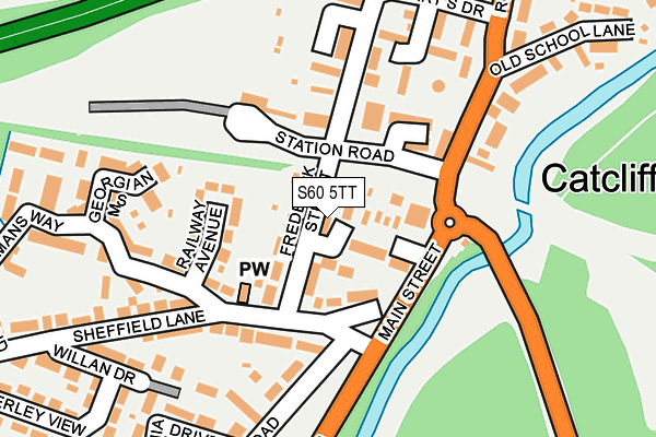 S60 5TT map - OS OpenMap – Local (Ordnance Survey)