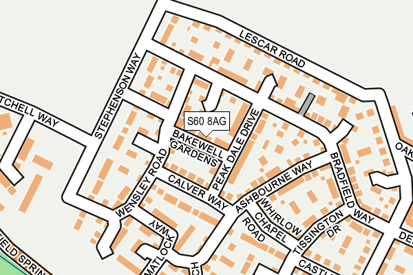 S60 8AG map - OS OpenMap – Local (Ordnance Survey)