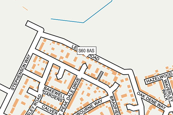 S60 8AS map - OS OpenMap – Local (Ordnance Survey)