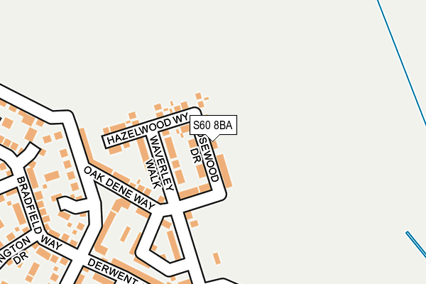 S60 8BA map - OS OpenMap – Local (Ordnance Survey)