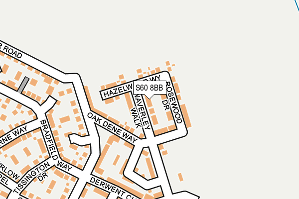 S60 8BB map - OS OpenMap – Local (Ordnance Survey)