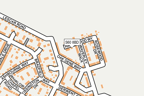 S60 8BD map - OS OpenMap – Local (Ordnance Survey)