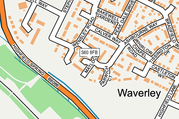 S60 8FB map - OS OpenMap – Local (Ordnance Survey)